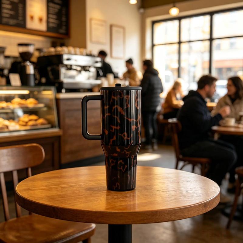 Korvital Aura 40oz Tumbler — Tortoiseshell Edition