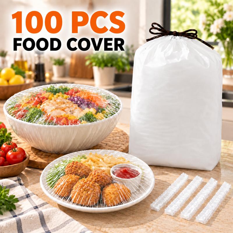 FreshSeal Elastic Food Covers (100 Pack)