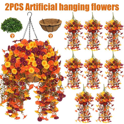Harvest Bloom Hanging Baskets