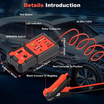 RelayCheck Pro™ – 12V Car Relay Tester