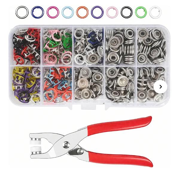 No-Sew Snap Button Kit