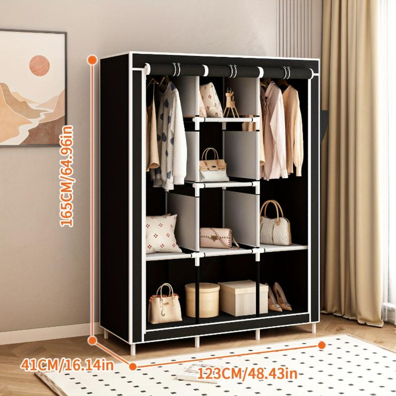 ORDENIA™ Clóset Portátil con Funda – 3 Columnas