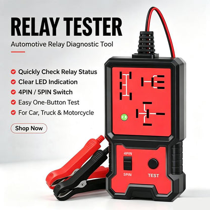 RelayCheck Pro™ – 12V Car Relay Tester