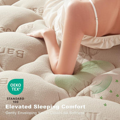 CloudLuxe™ Cooling Pillow-Top Mattress Topper