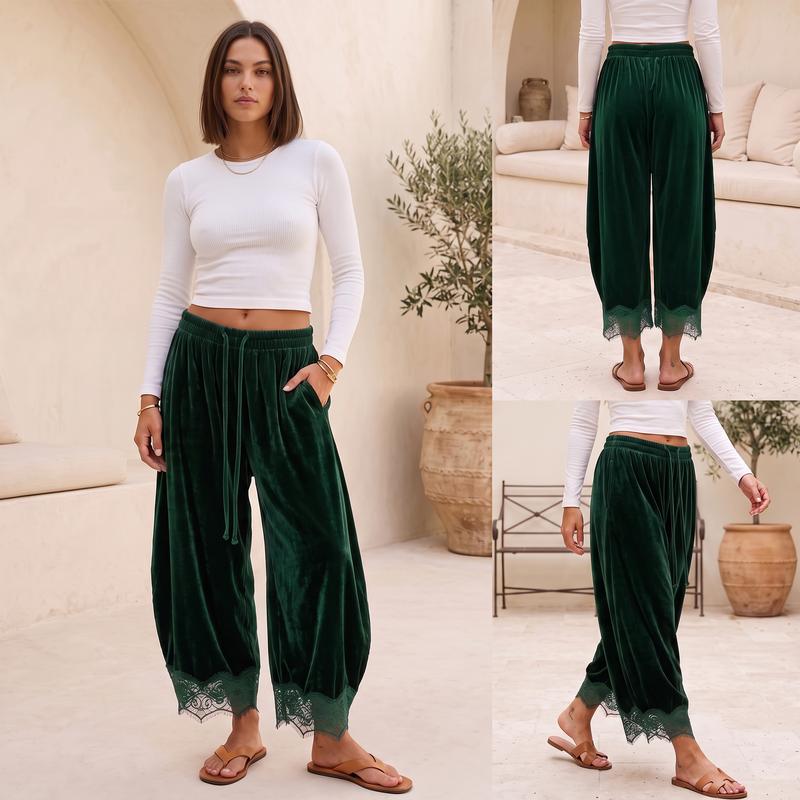 Velvet Lace Lounge Pants