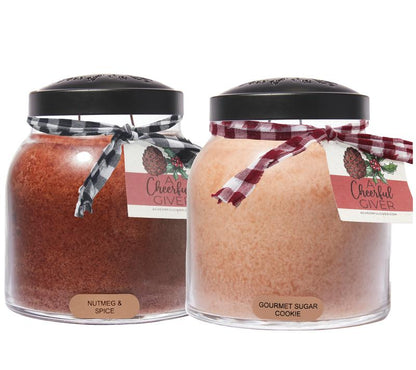 A Cheerful Giver 34 oz. Holiday Papa Jar Duo