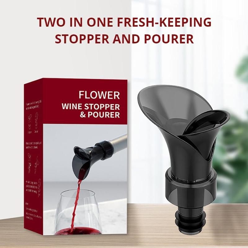 PetalPour™ 2-in-1 Wine Stopper & Pourer