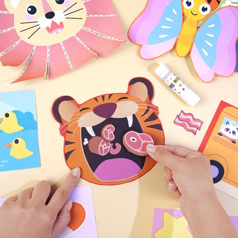 SnipSmart Scissor Skills Kit: 25 Cut, Fold & Glue Activities (Ages 3+)