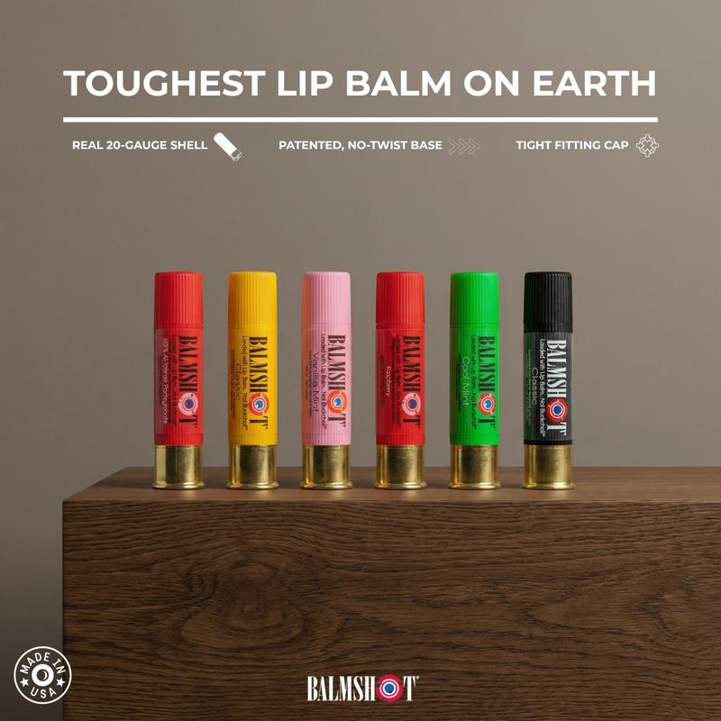 Lock & Load Lip Balm: Real Shotgun Shell 6-Pack