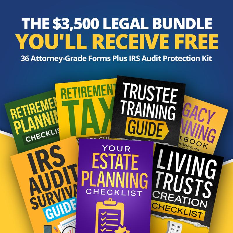 The Legacy Protection Blueprint <br> <i> 6-in-1 Living Trusts, Wills, Tax & Estate Planning Guide </i>