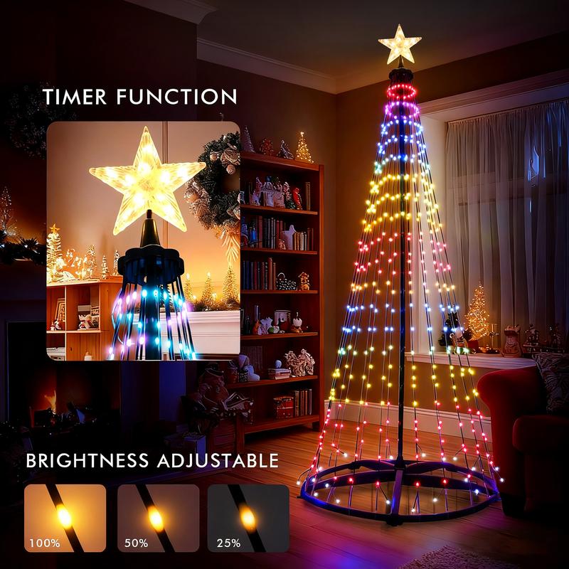 Aurora 7Ft Smart LED Outdoor Christmas Tree