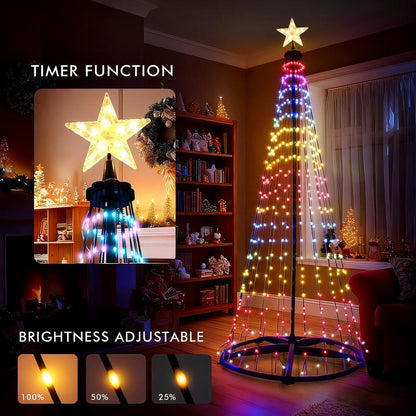 Aurora 7Ft Smart LED Outdoor Christmas Tree