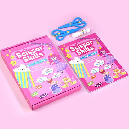 SnipSmart Scissor Skills Kit: 25 Cut, Fold & Glue Activities (Ages 3+)