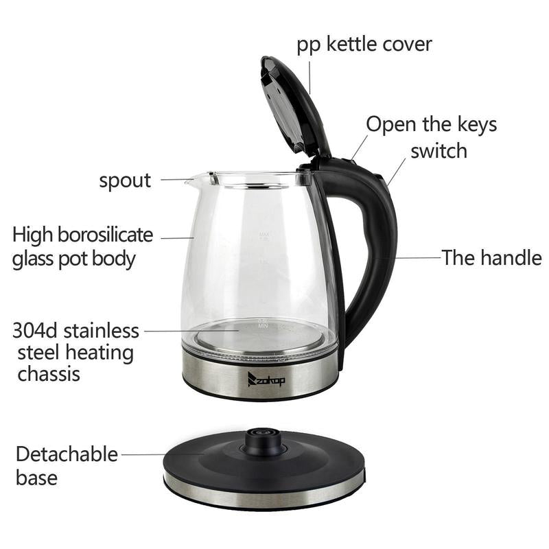 HALOBREW™ 3-in-1 Glass Kettle