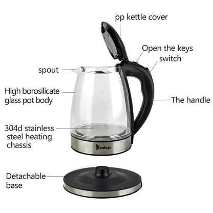 HALOBREW™ 3-in-1 Glass Kettle