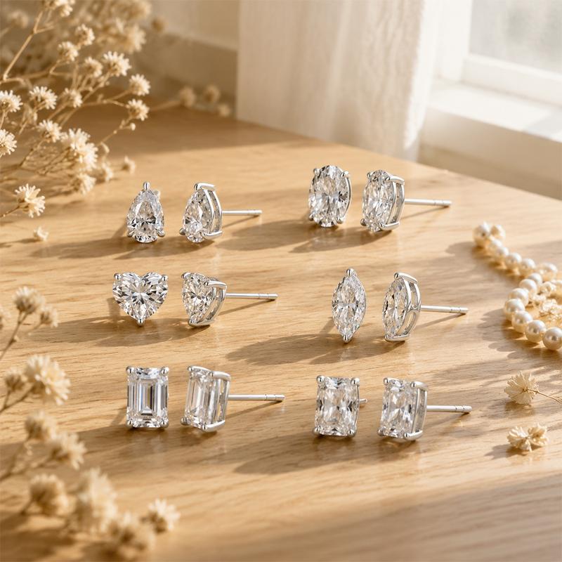 The 2CT Oval Moissanite Studs