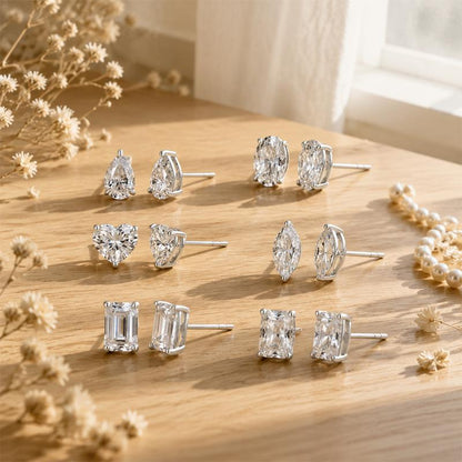 The 2CT Oval Moissanite Studs