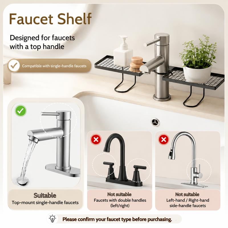 SinkSaver No-Drill Faucet Organizer