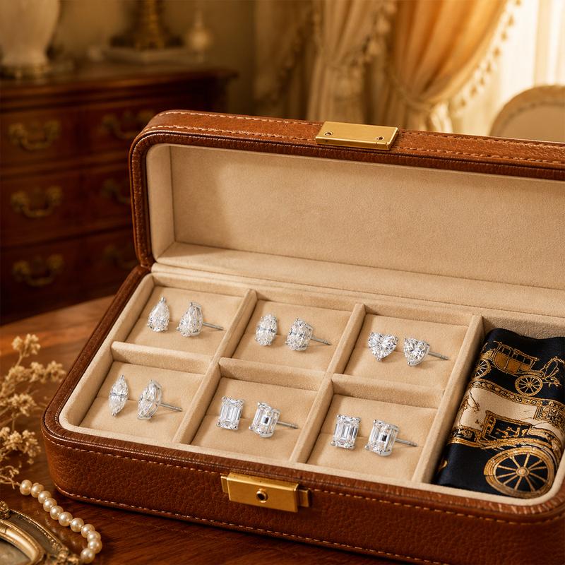 The 2CT Oval Moissanite Studs