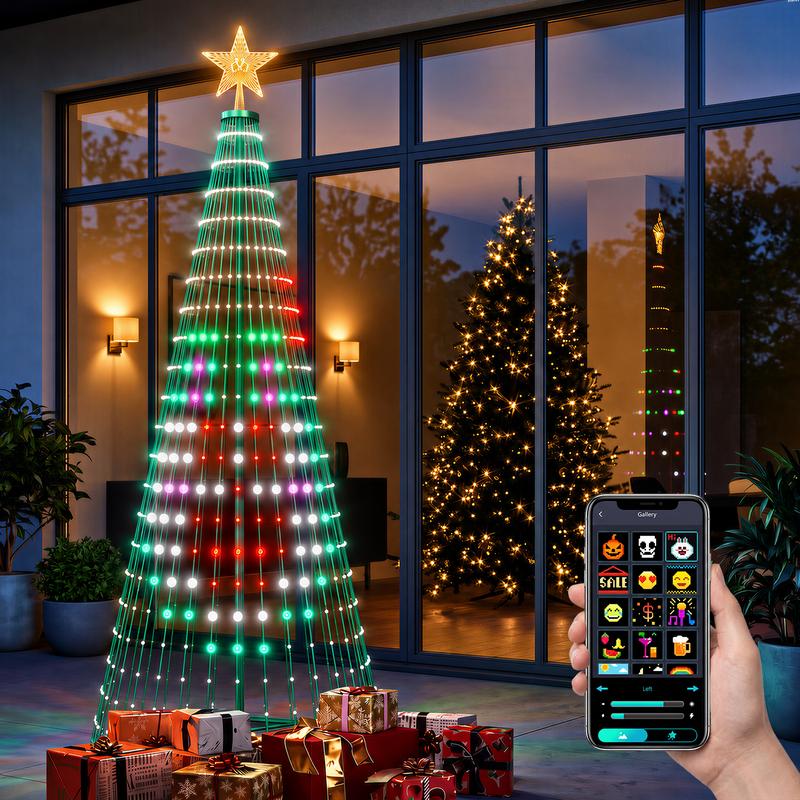 Aurora 7Ft Smart LED Outdoor Christmas Tree
