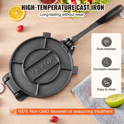 MASAFORT – Prensa para Tortillas de Hierro Fundido