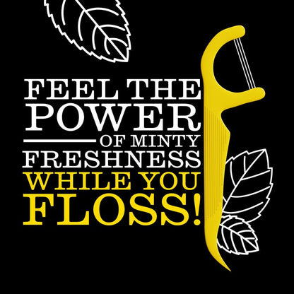 TRIMINT 3-Strand Floss Picks | Baking Soda + Mint | 300 Count