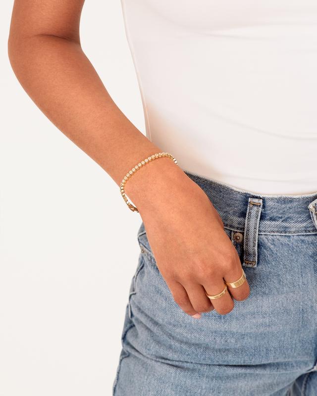 Halo Honeycomb Tennis Bracelet