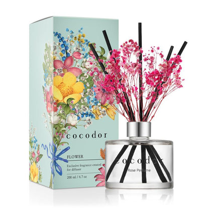 COCODOR Flower Reed Diffuser Set