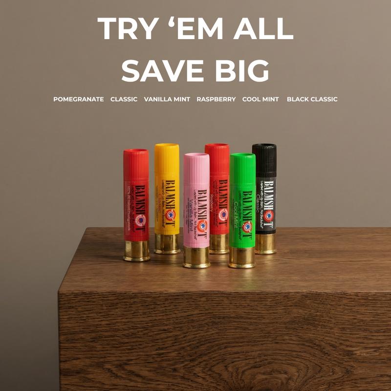 Lock & Load Lip Balm: Real Shotgun Shell 6-Pack