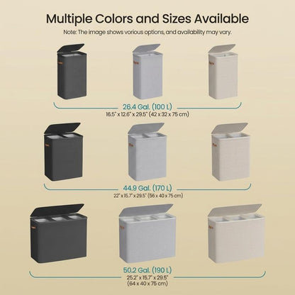 The DuoSort Hamper: 2-in-1 Laundry Basket with Lid & Handles
