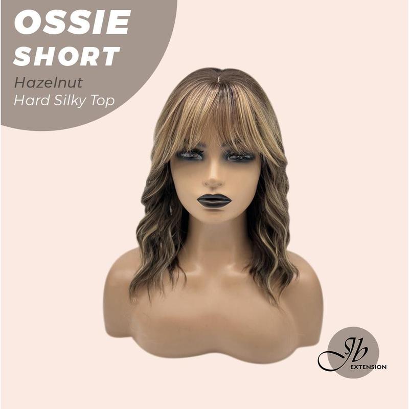 ZURI Short Wave Glueless Wig with Curtain Bangs (14")