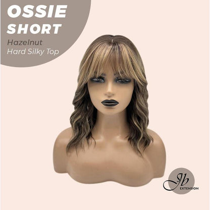 ZURI Short Wave Glueless Wig with Curtain Bangs (14")