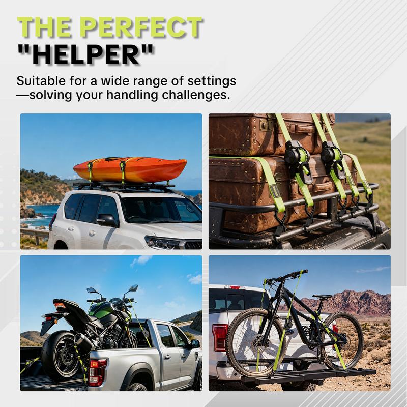 SnapTight Retractable Ratchet Strap