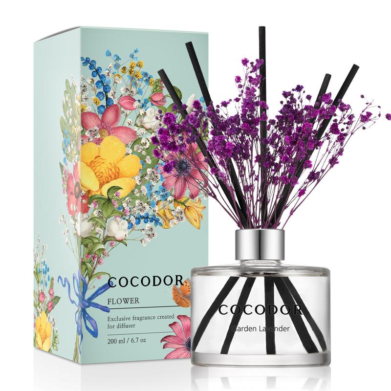 COCODOR Flower Reed Diffuser Set