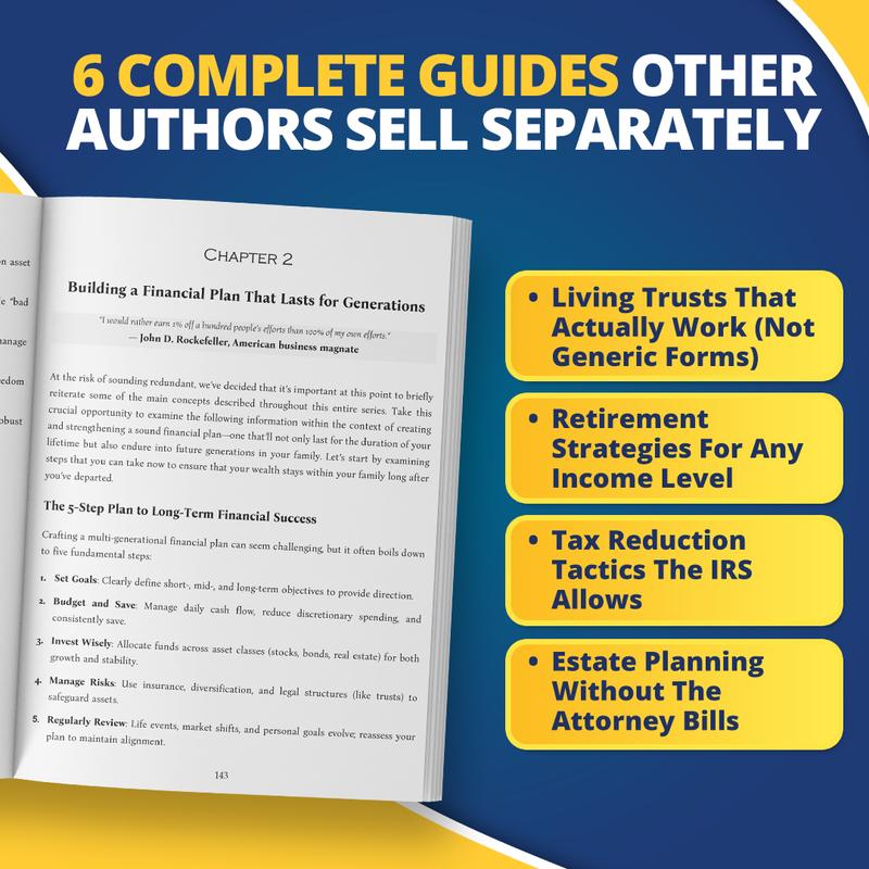 The Legacy Protection Blueprint <br> <i> 6-in-1 Living Trusts, Wills, Tax & Estate Planning Guide </i>
