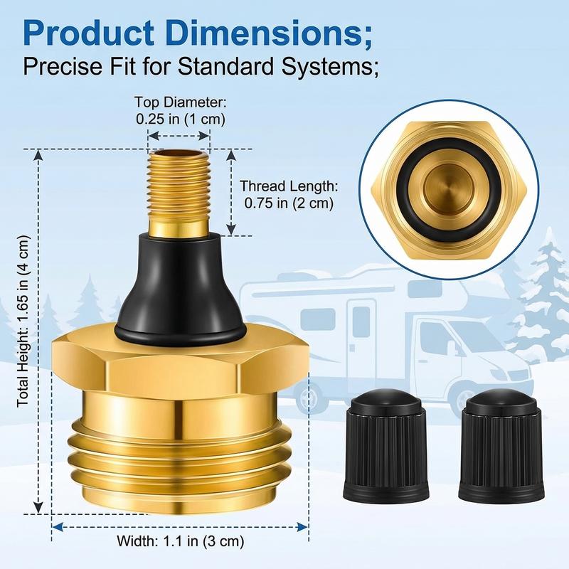 RV WinterGuard Brass Adapter