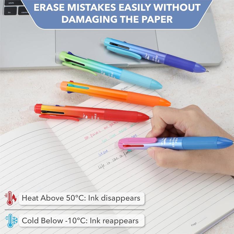 ClickBack™ 4-in-1 Erasable Pen (5-Pack)