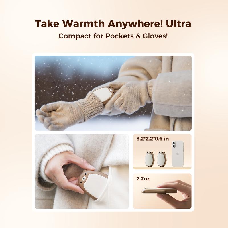 Cozy Bear Rechargeable Hand Warmers (2-Pack)