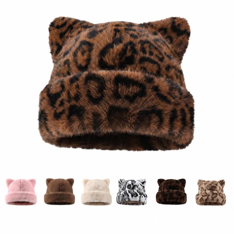 Fuzzy Cat Ear Beanie