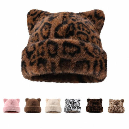 Fuzzy Cat Ear Beanie