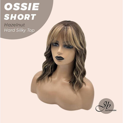 ZURI Short Wave Glueless Wig with Curtain Bangs (14")